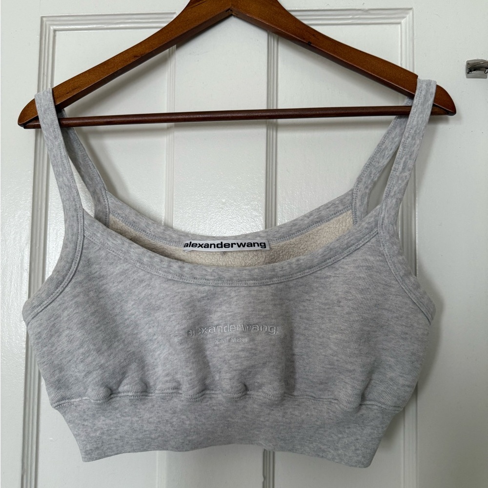 Alexander Wang Gray Bralette/Crop Top